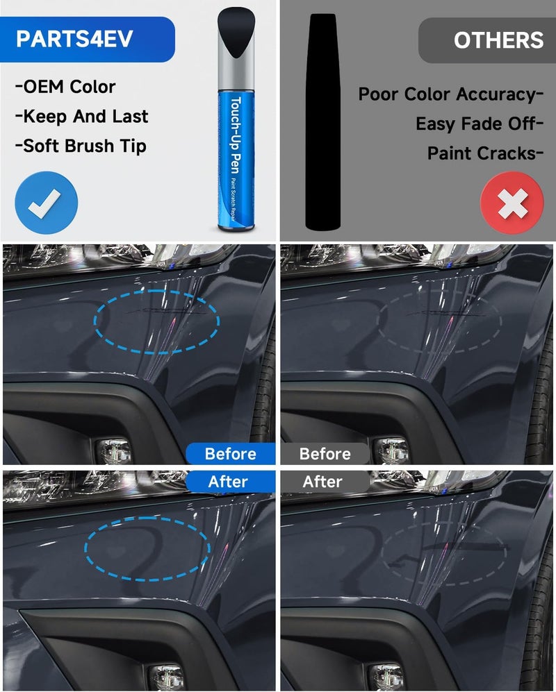 RSACET Touch Up Paint Compatible with Honda Exact Match Touch Up Paint Car Scratch Repair (Canyon River Blue Metallic（B-640M）) - Image 2